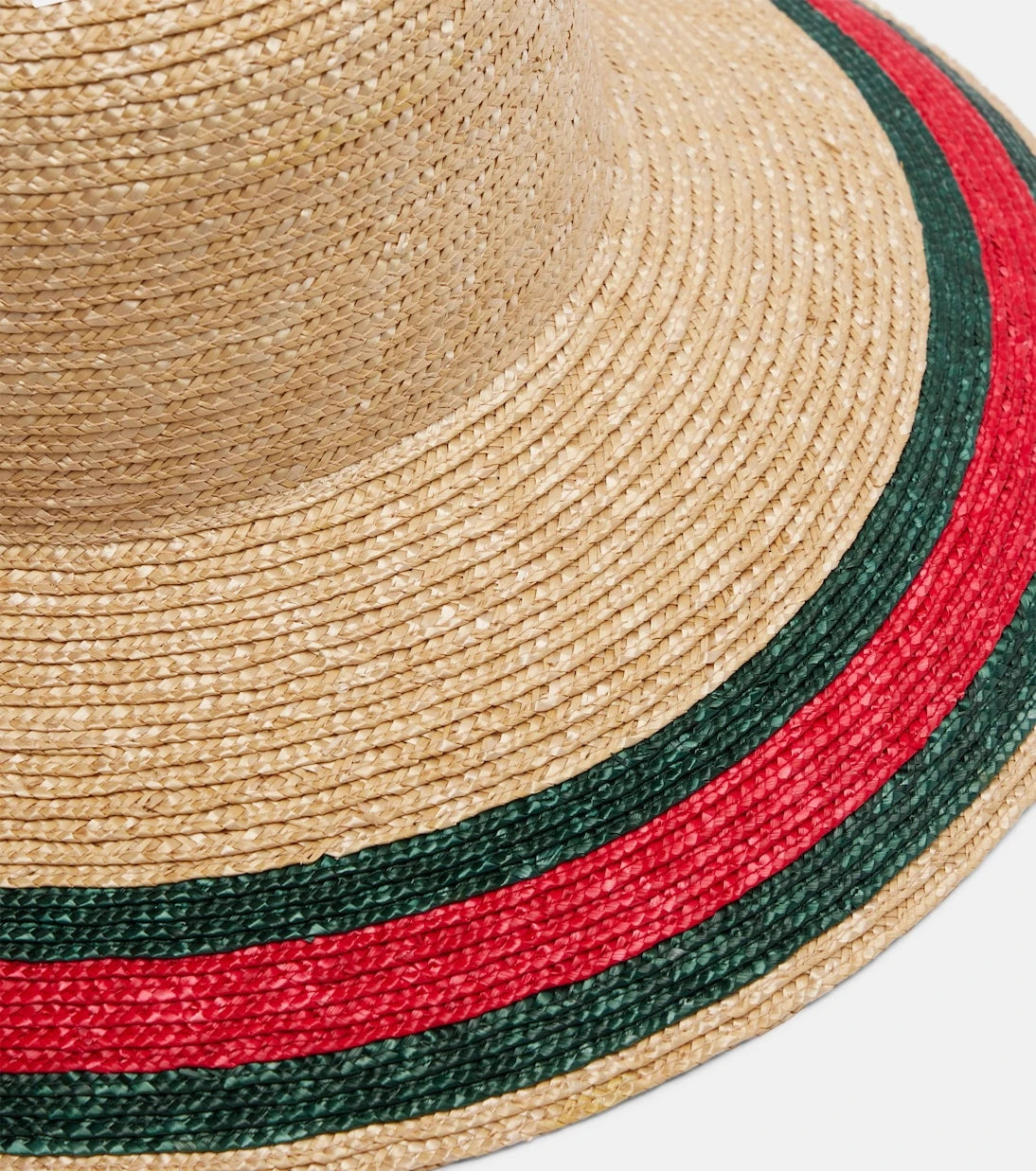 غوتشي - قبعة شمس منسوجة بخطوط الويب
