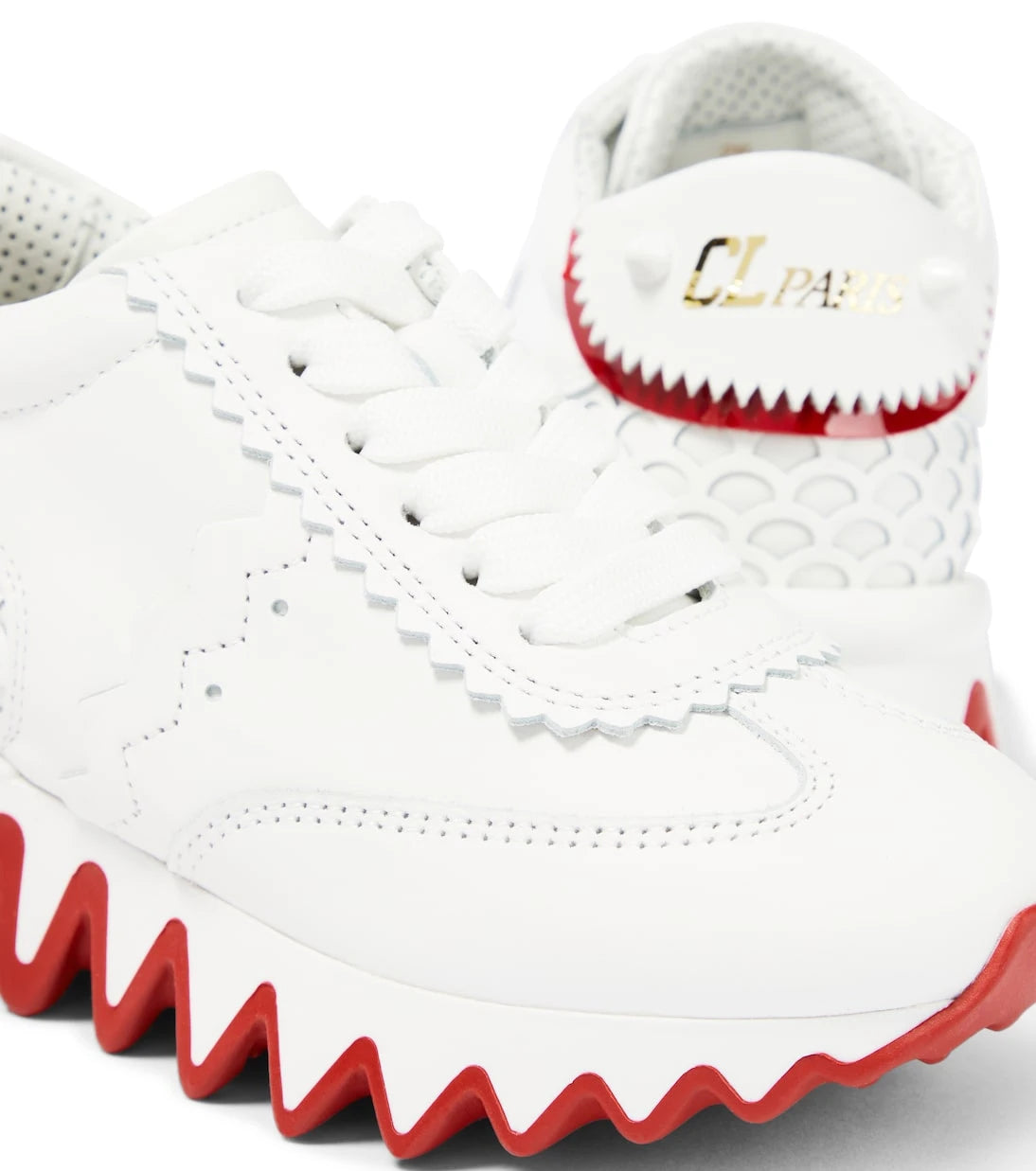 Christian Louboutin Kids - Shark leather sneakers