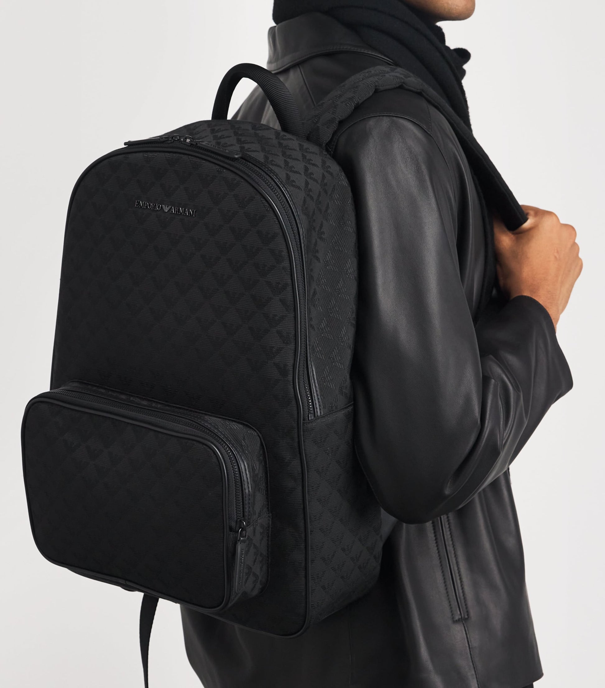 Emporio Armani Jacquard Logo Backpack