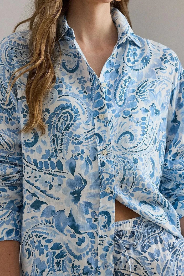 Lauren Ralph Lauren риза дамска от лен