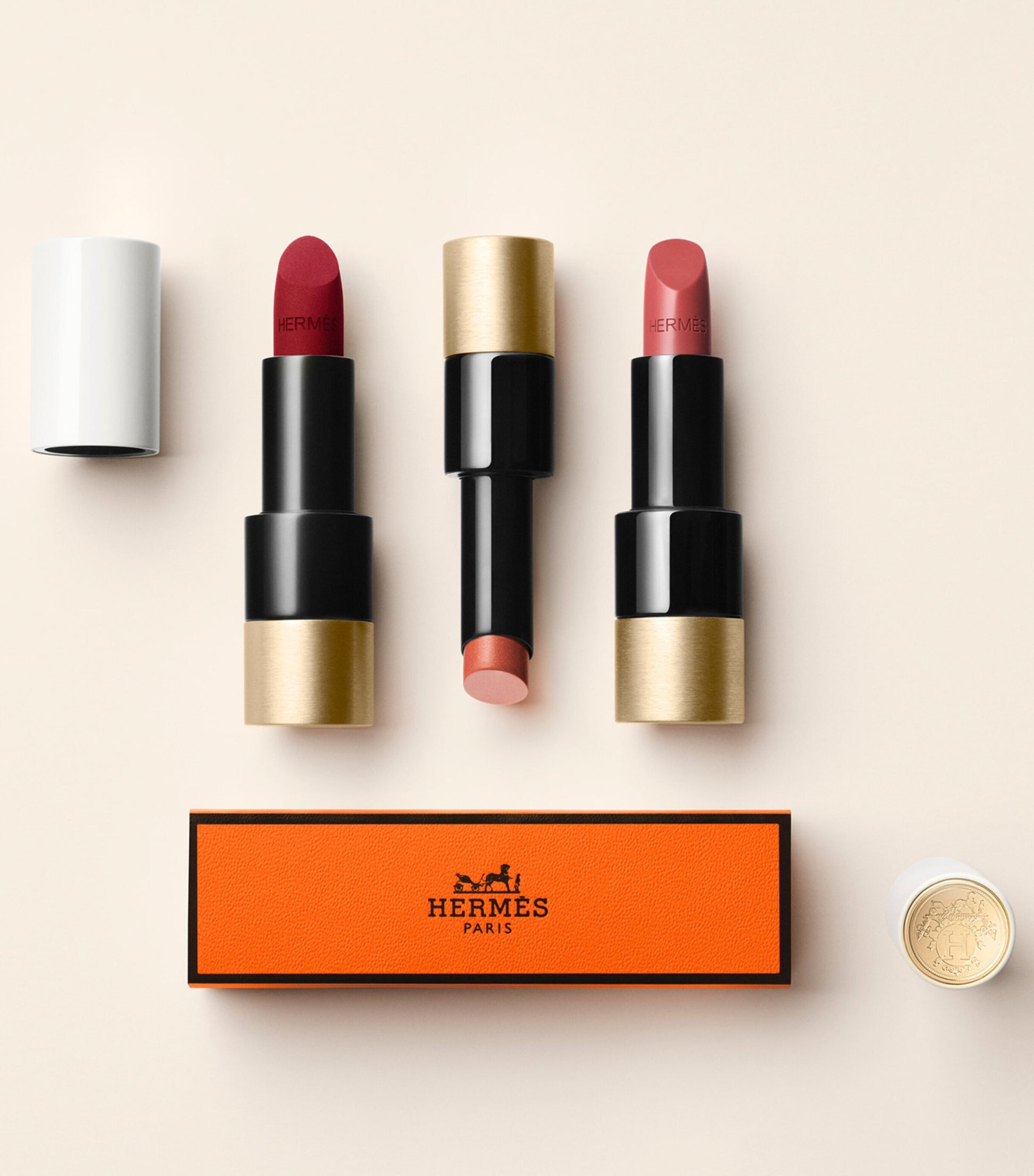 HERMÈS Silky Lipstick Shine - Brun Sellier