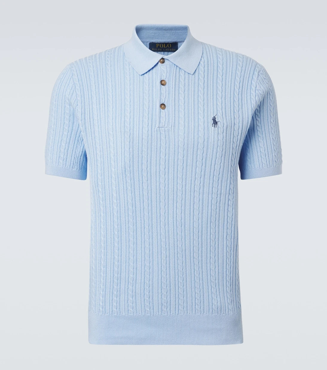 Polo Ralph Lauren - Cable-knit cotton polo sweater
