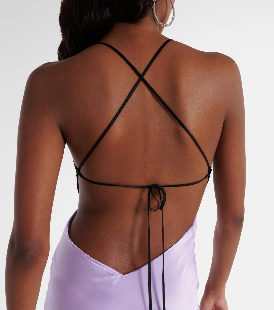 The Sei - Lace-trimmed silk satin gown