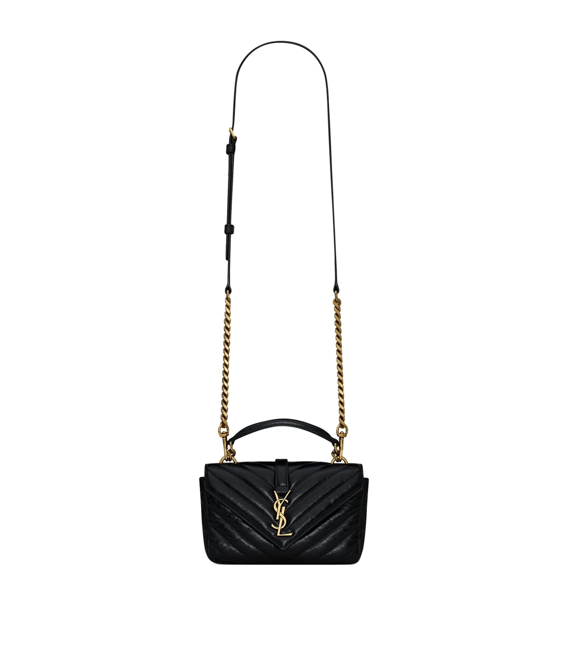 Saint Laurent Black Mini College Shoulder Bag
