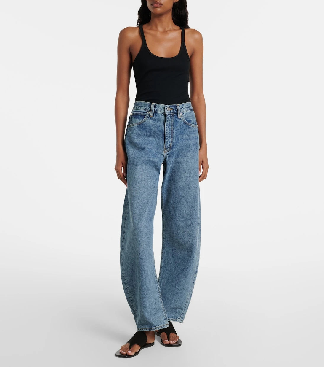 Frame - Bubble barrel-leg jeans