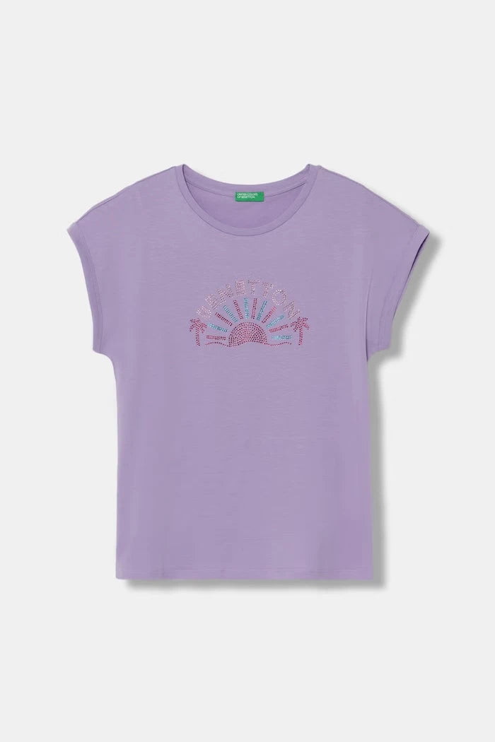 United Colors of Benetton тениска за деца от памук