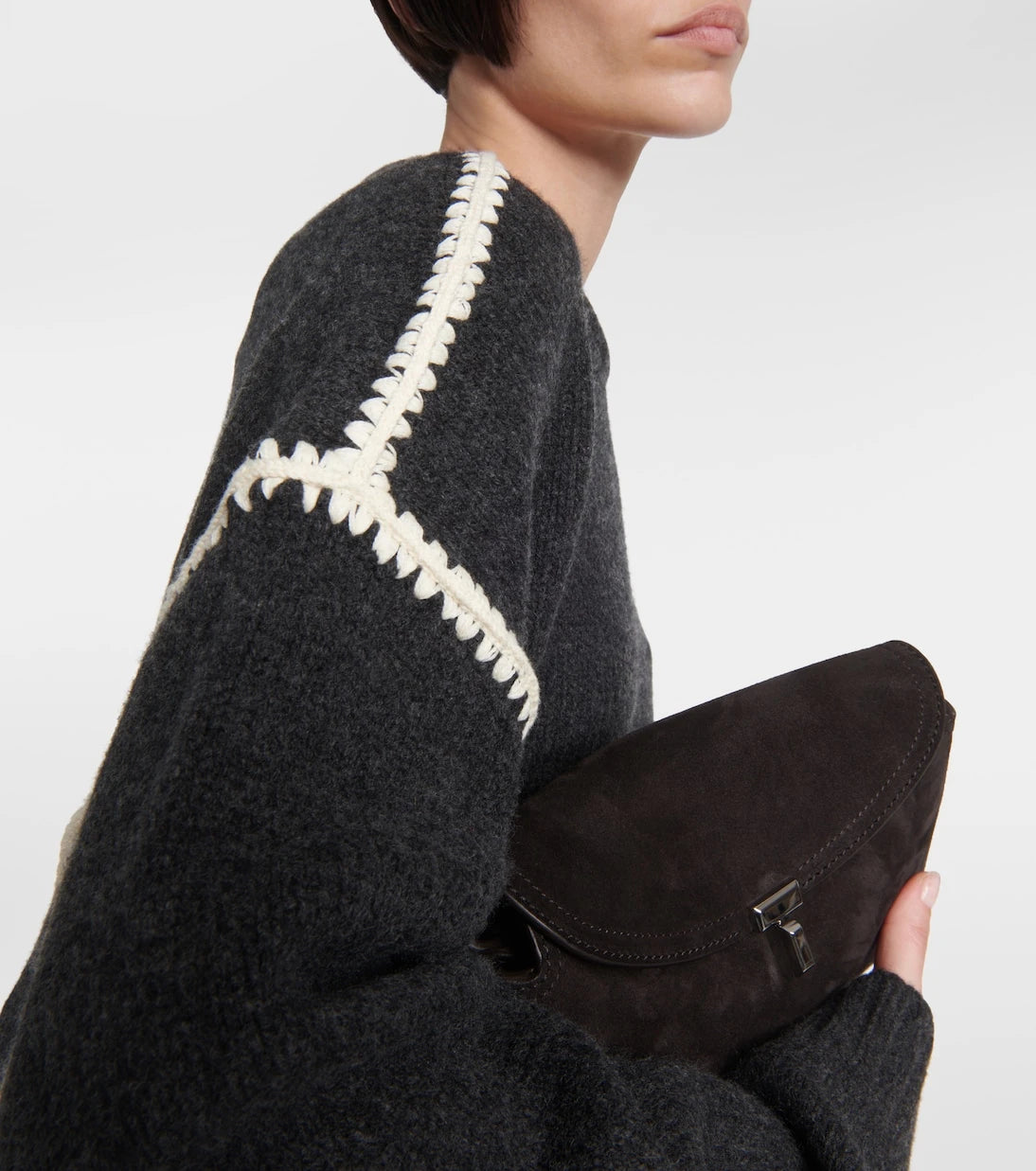 Toteme - Embroidered wool and cashmere sweater