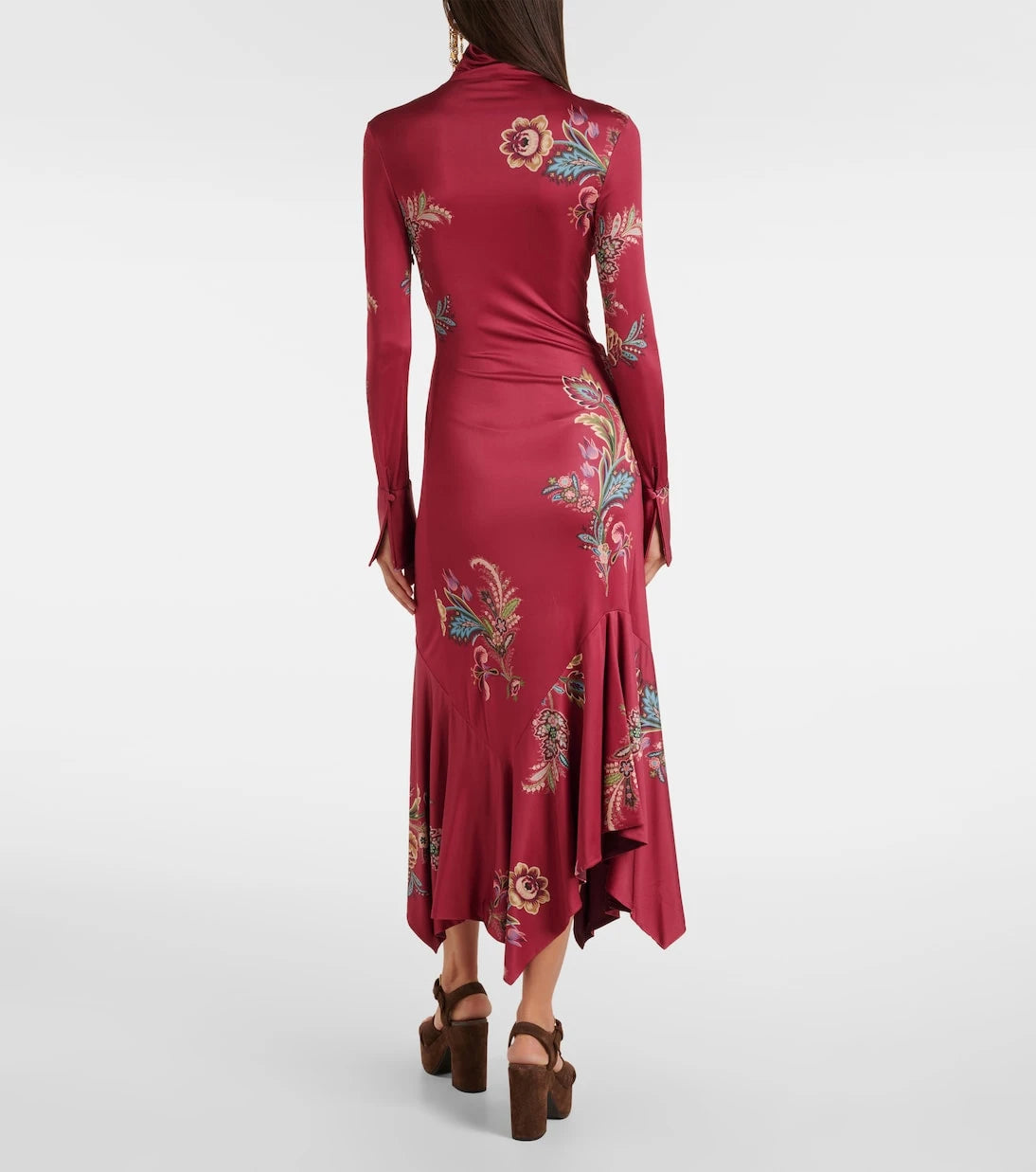 Etro - فستان ميدي مطبوع