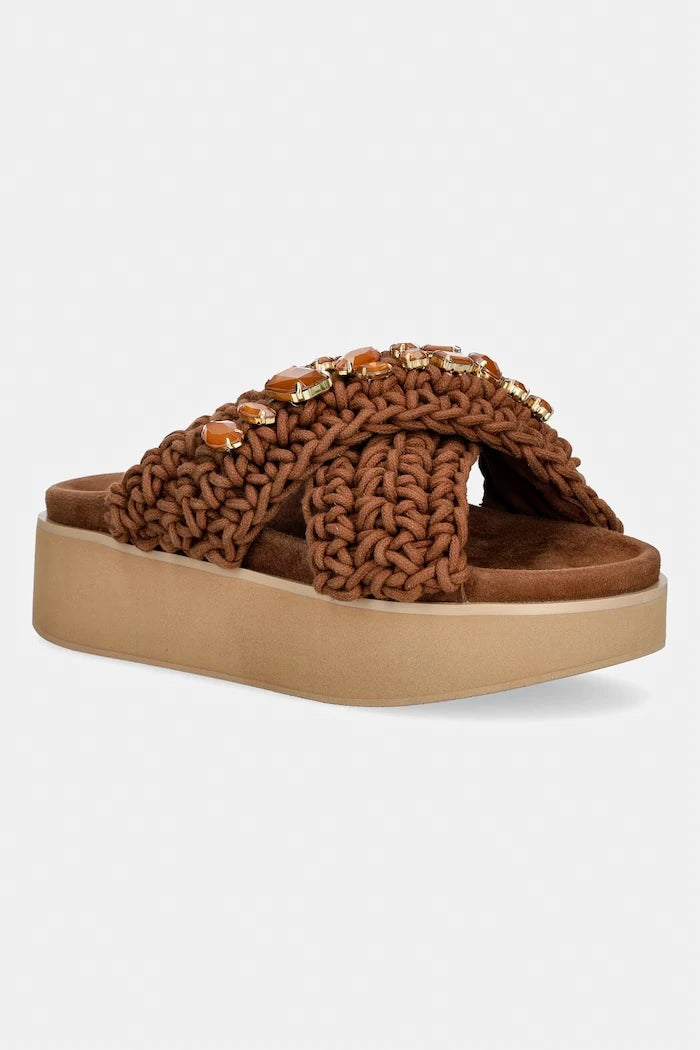 Чехли Inuikii Woven Stones Platform