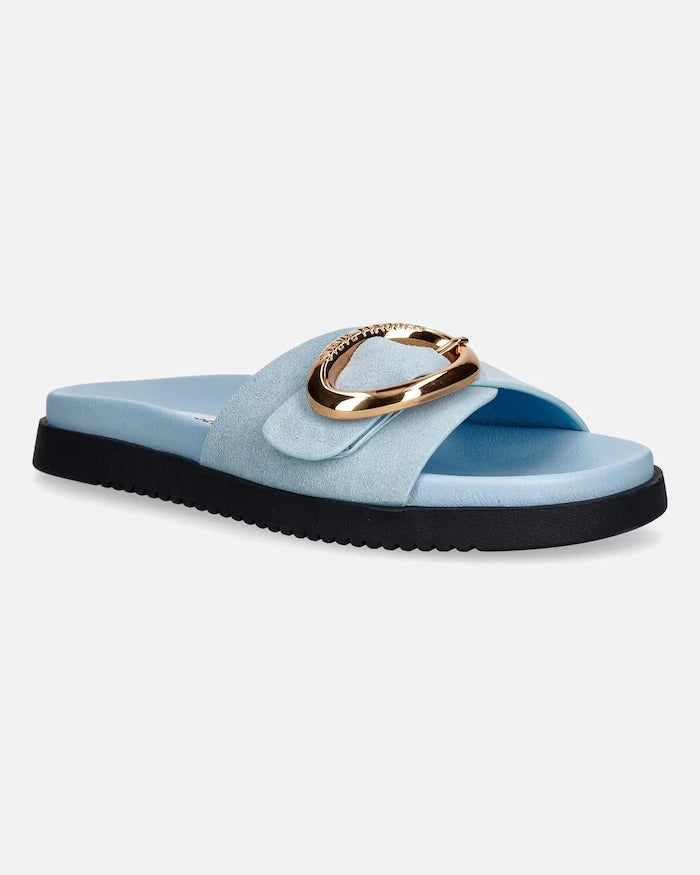 Steve Madden açık burunlu kadın süet terlik Mistify