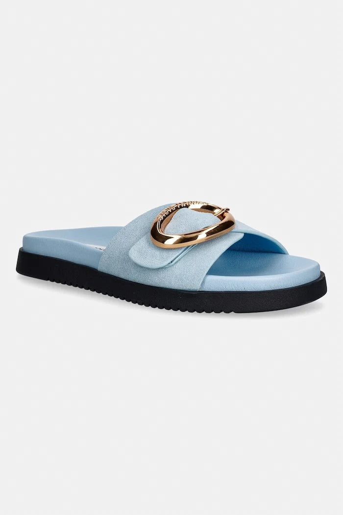 Steve Madden açık burunlu kadın süet terlik Mistify
