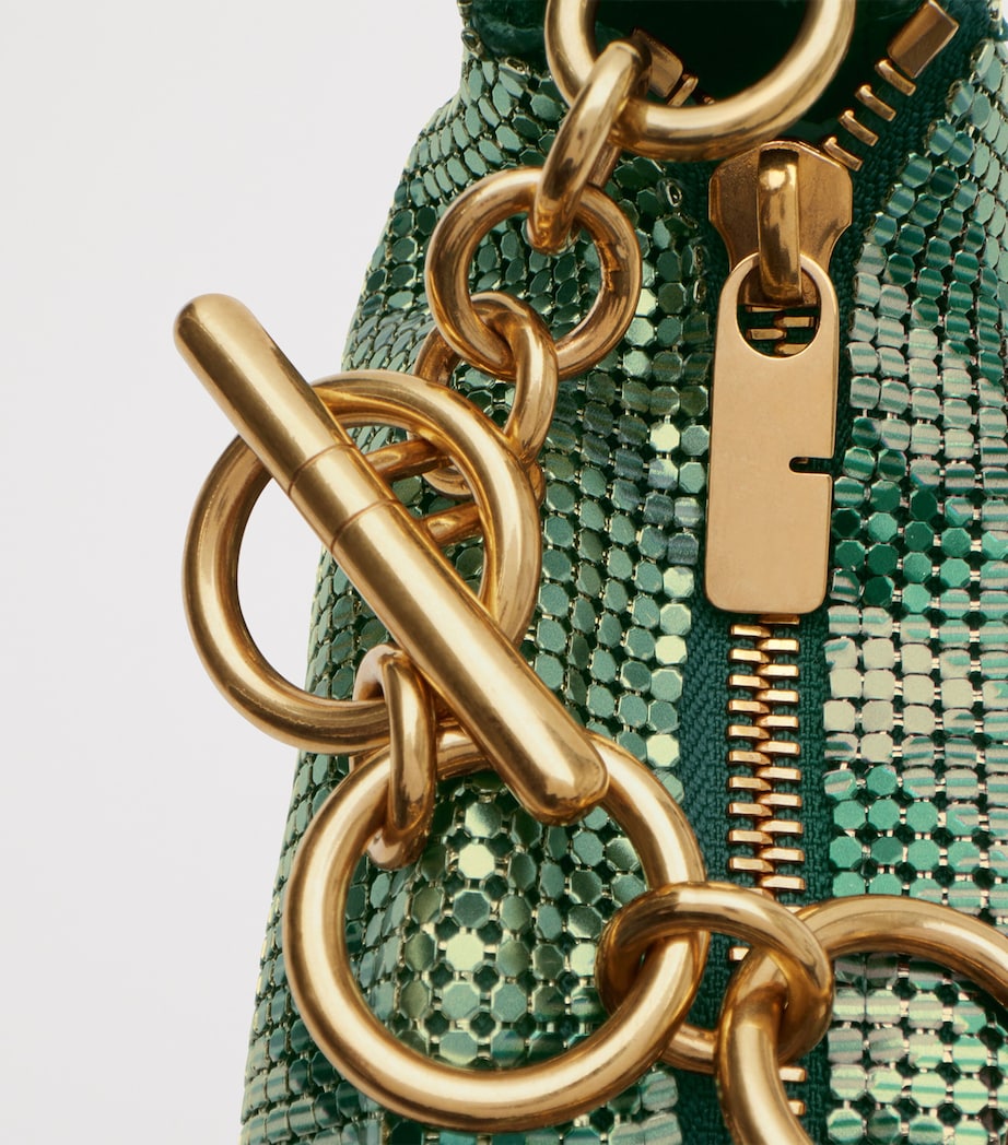 Green Chainmail Shoulder Bag