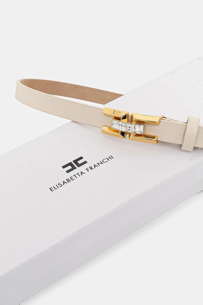 Elisabetta Franchi Kadın Deri Kemer