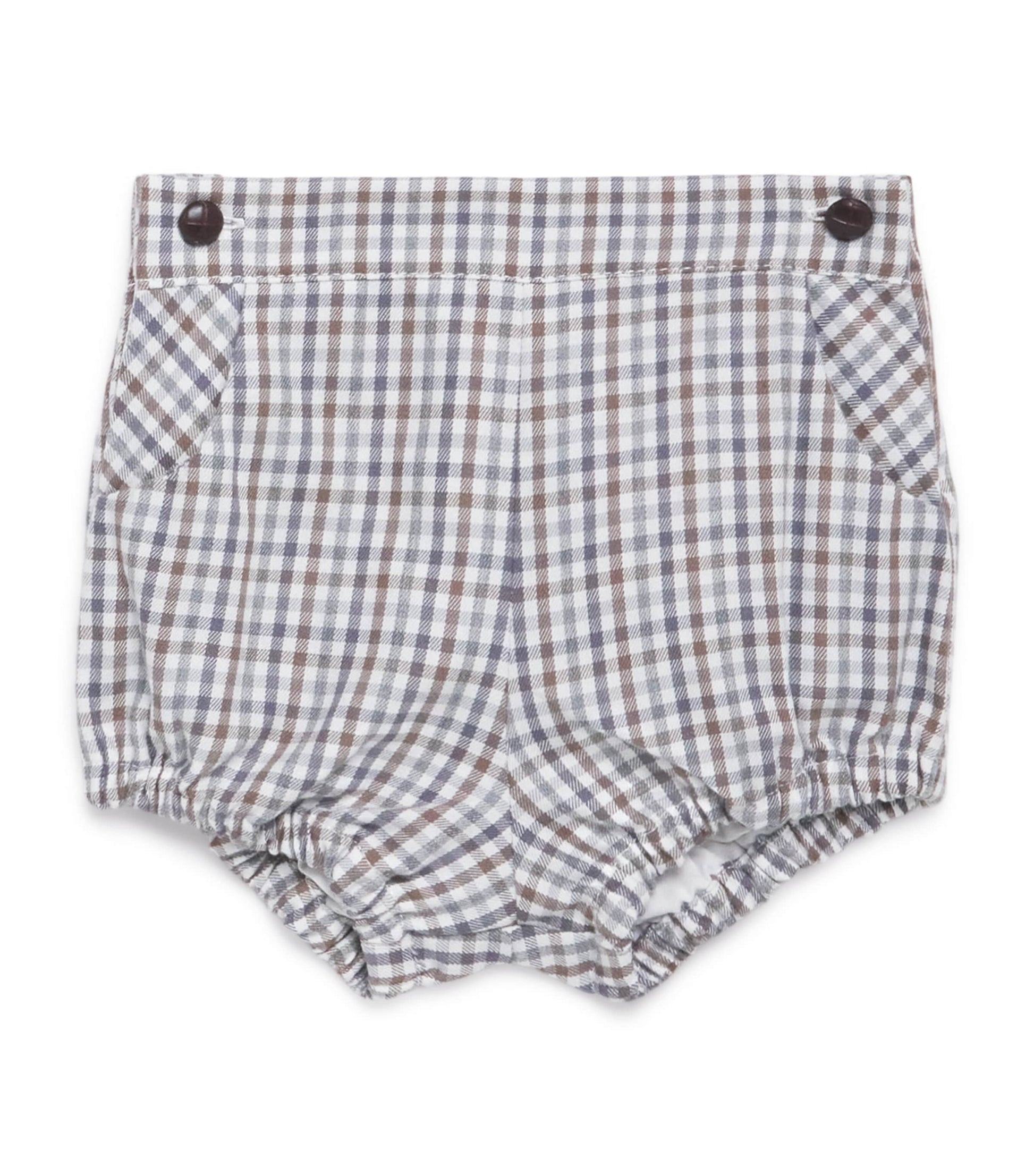 Cotton-Blend Check Print Bloomers (3-12 Months)