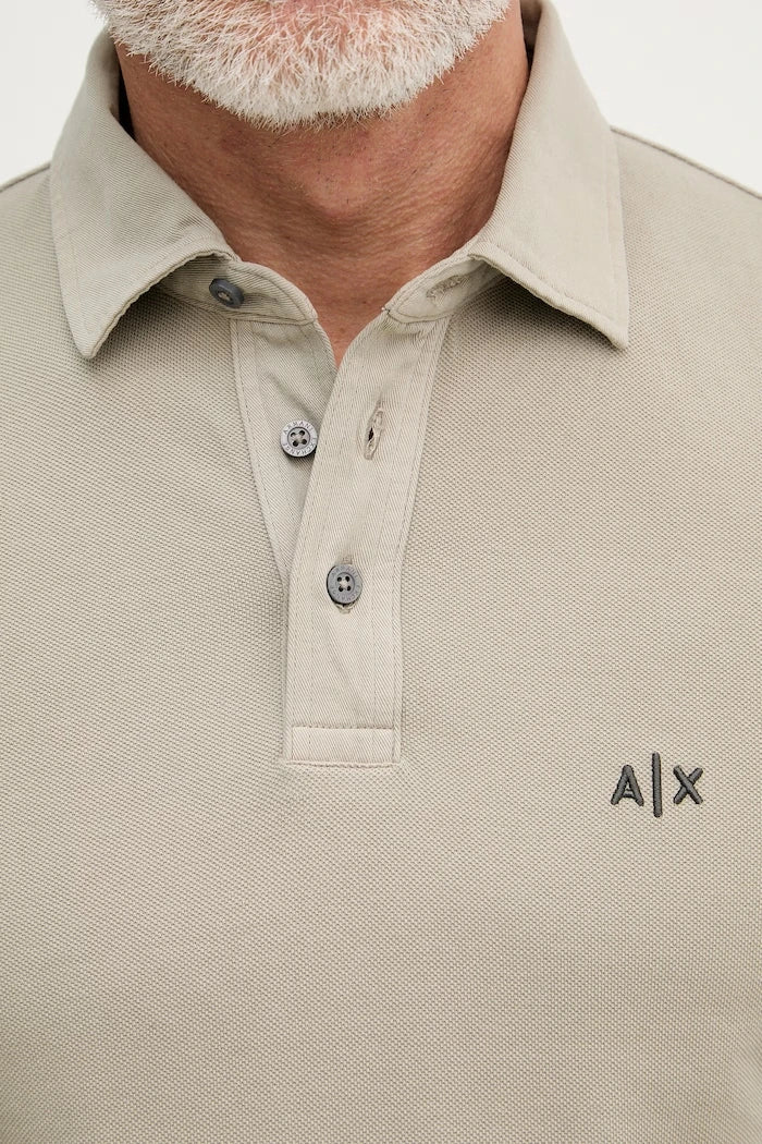 Armani Exchange тениска с яка мъжка памучна