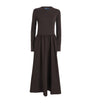 Polo Ralph Lauren Brown Cotton A-Line Midi Dress