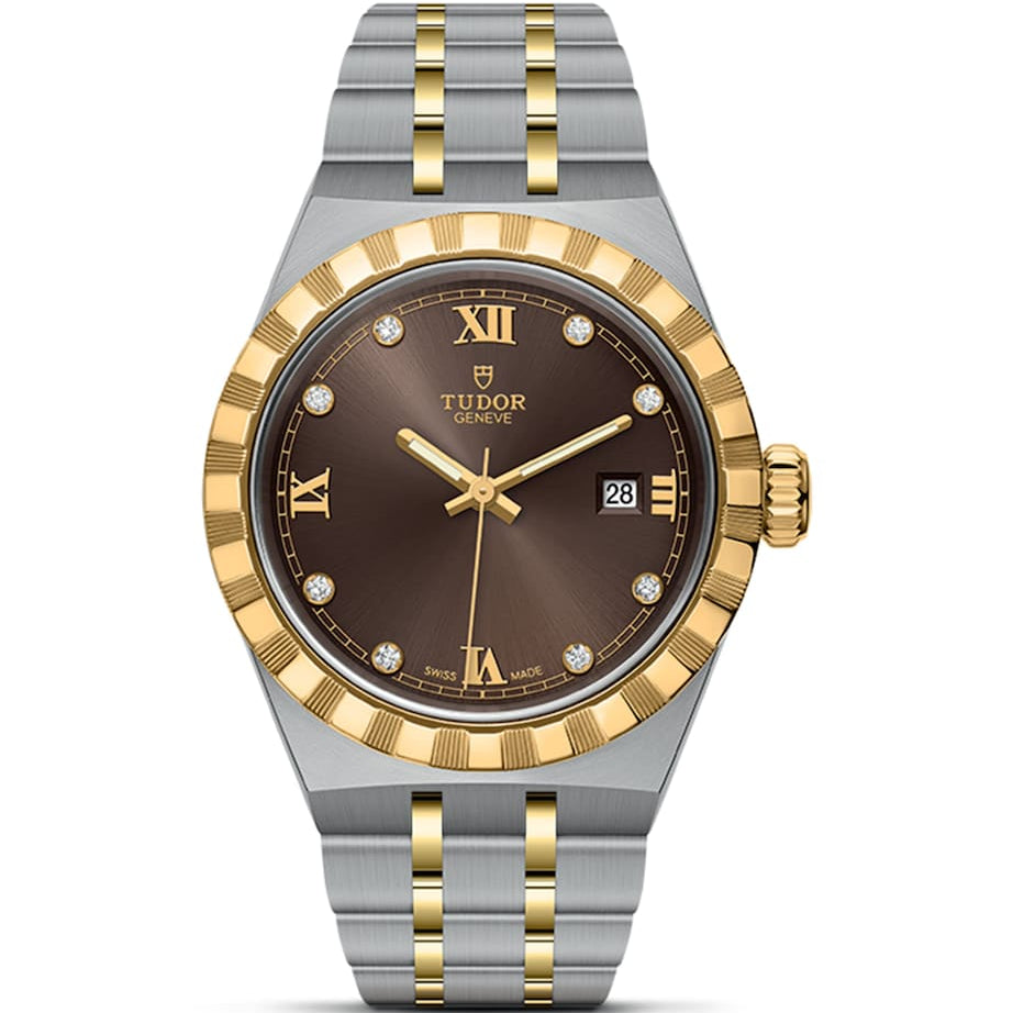 TUDOR Royal Stainless Steel and Diamond Watch 28mm