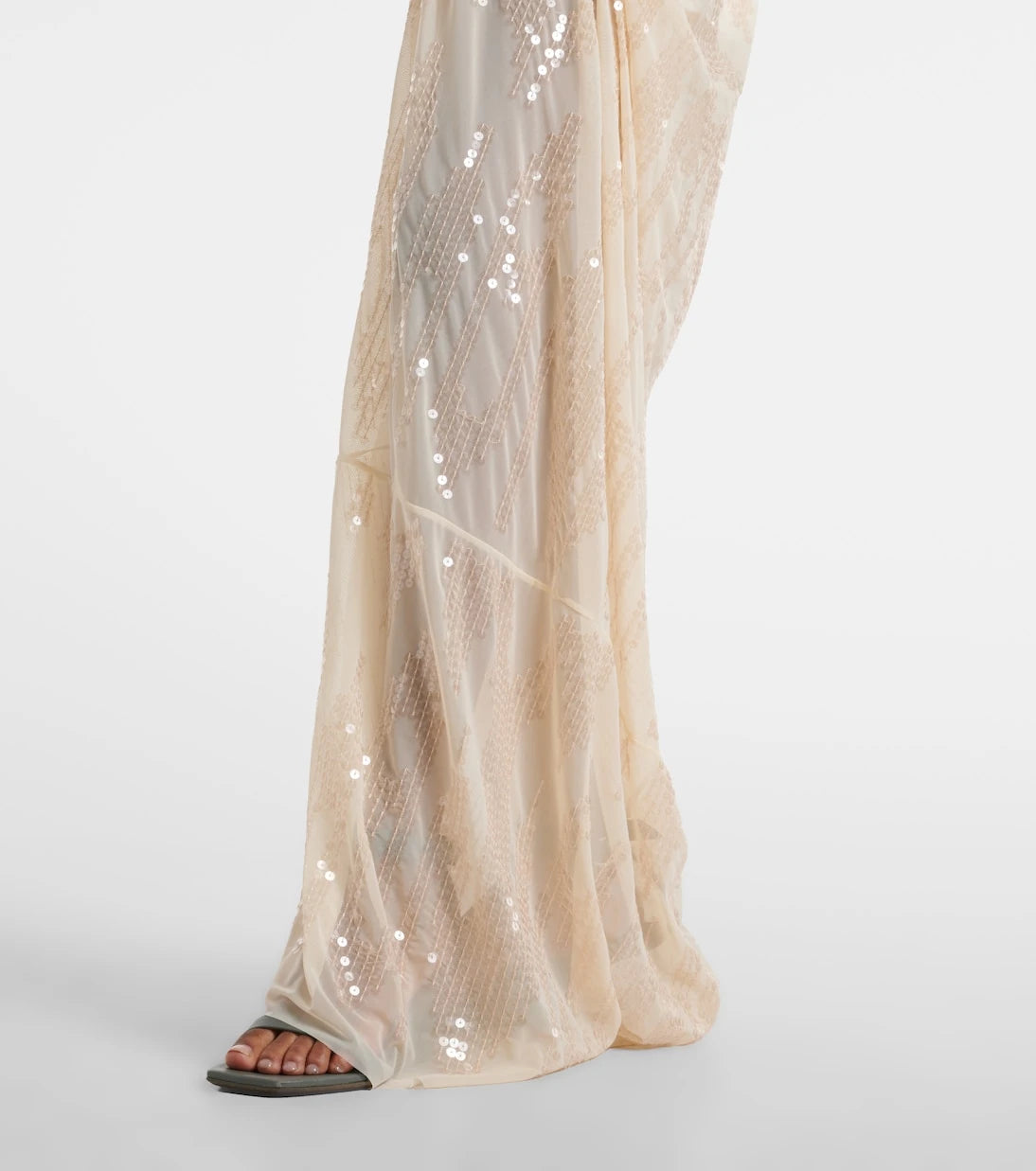 Rick Owens - Lilies gathered sequined tulle gown