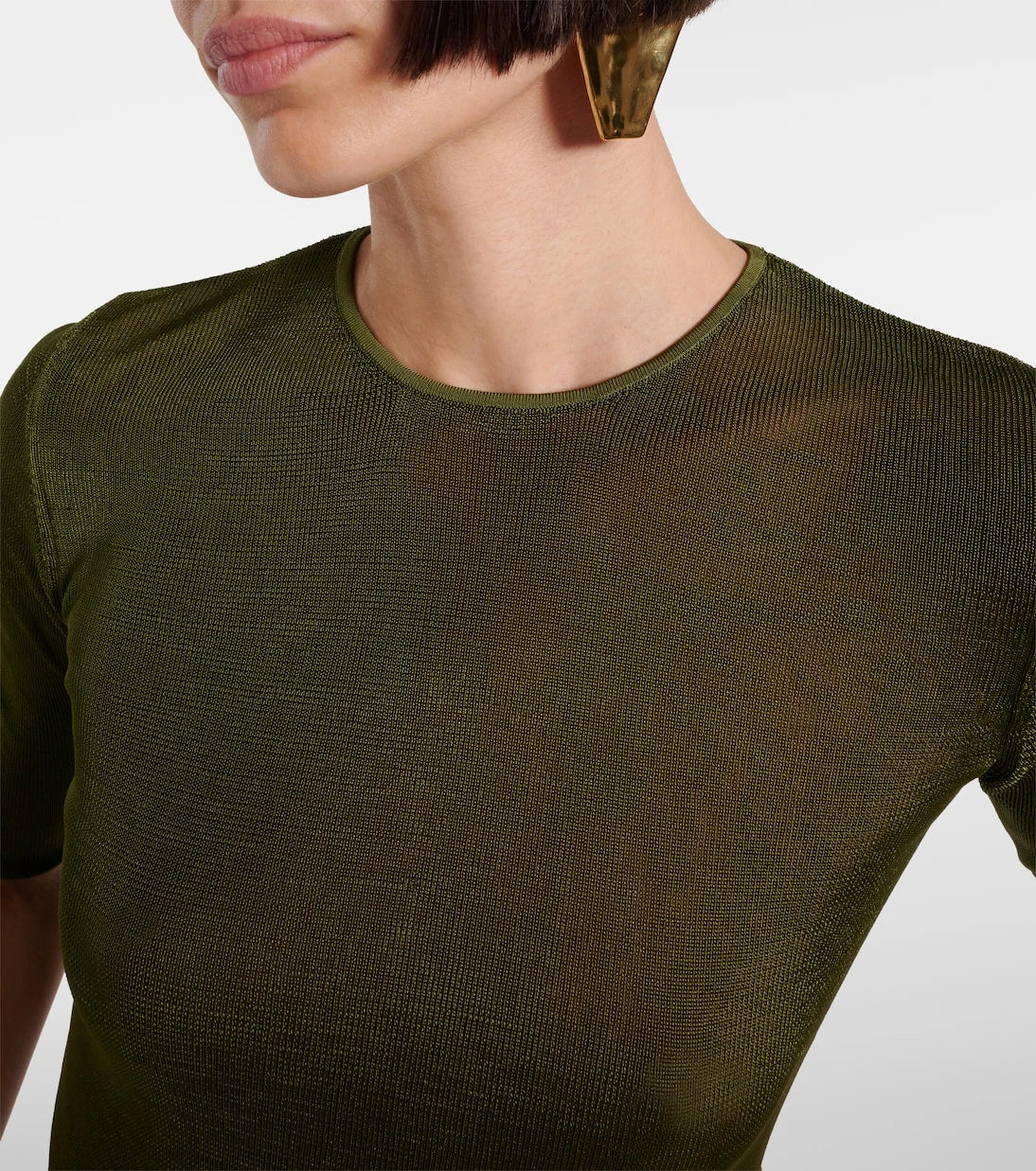 Saint Laurent - Cassandre knitted top