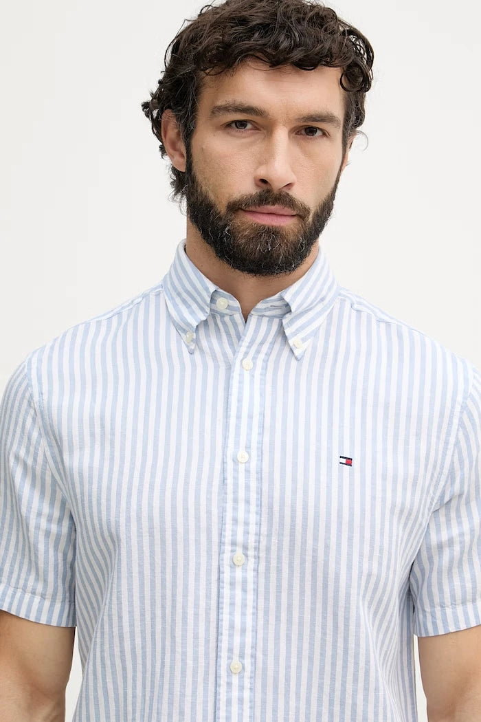 Tommy Hilfiger риза мъжка с лен