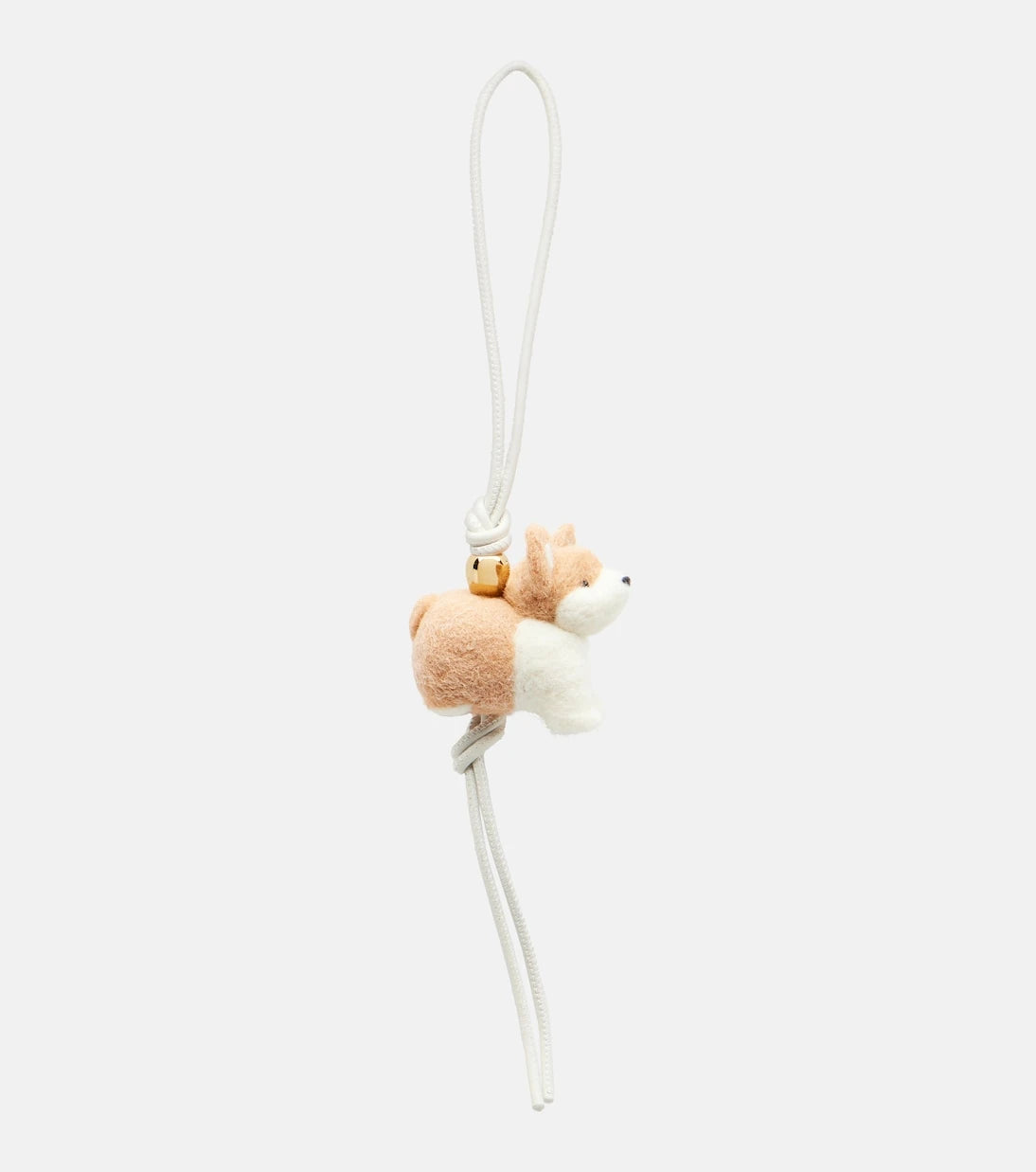 Loewe - Corgi leather-trimmed wool bag charm