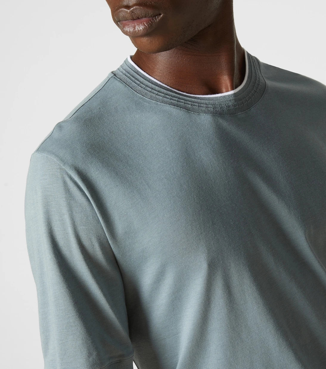 Canali - تيشيرت جيرسيه من مزيج القطن
