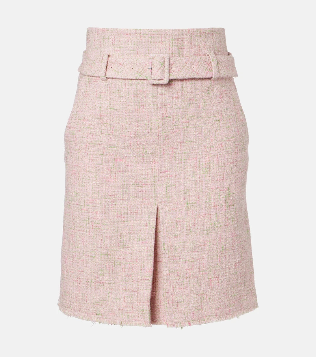 Shushu/Tong - Belted cotton-blend tweed pencil skirt