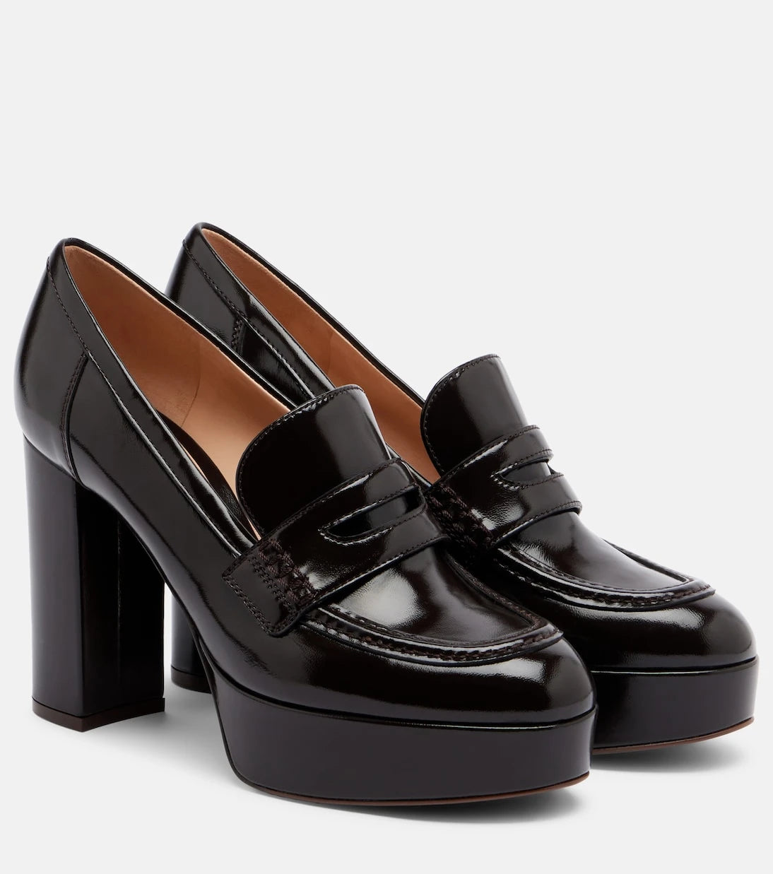 Gianvito Rossi - Patent leather loafer pumps