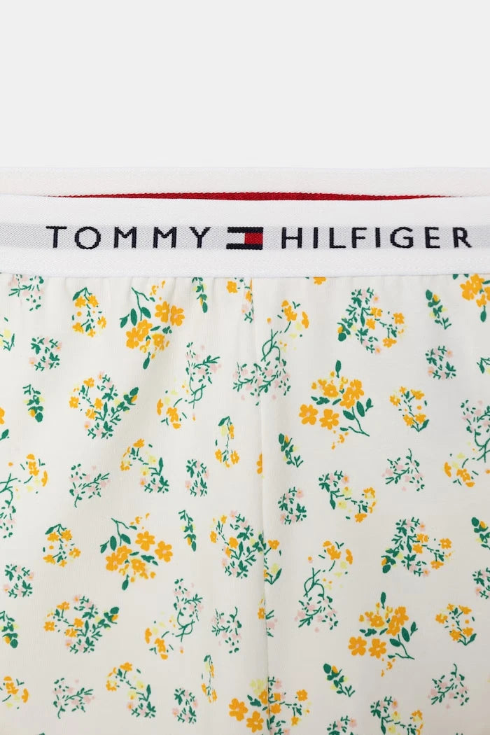 Tommy Hilfiger çocuklar için pamuk ve elastanlı iki parçalı pijama