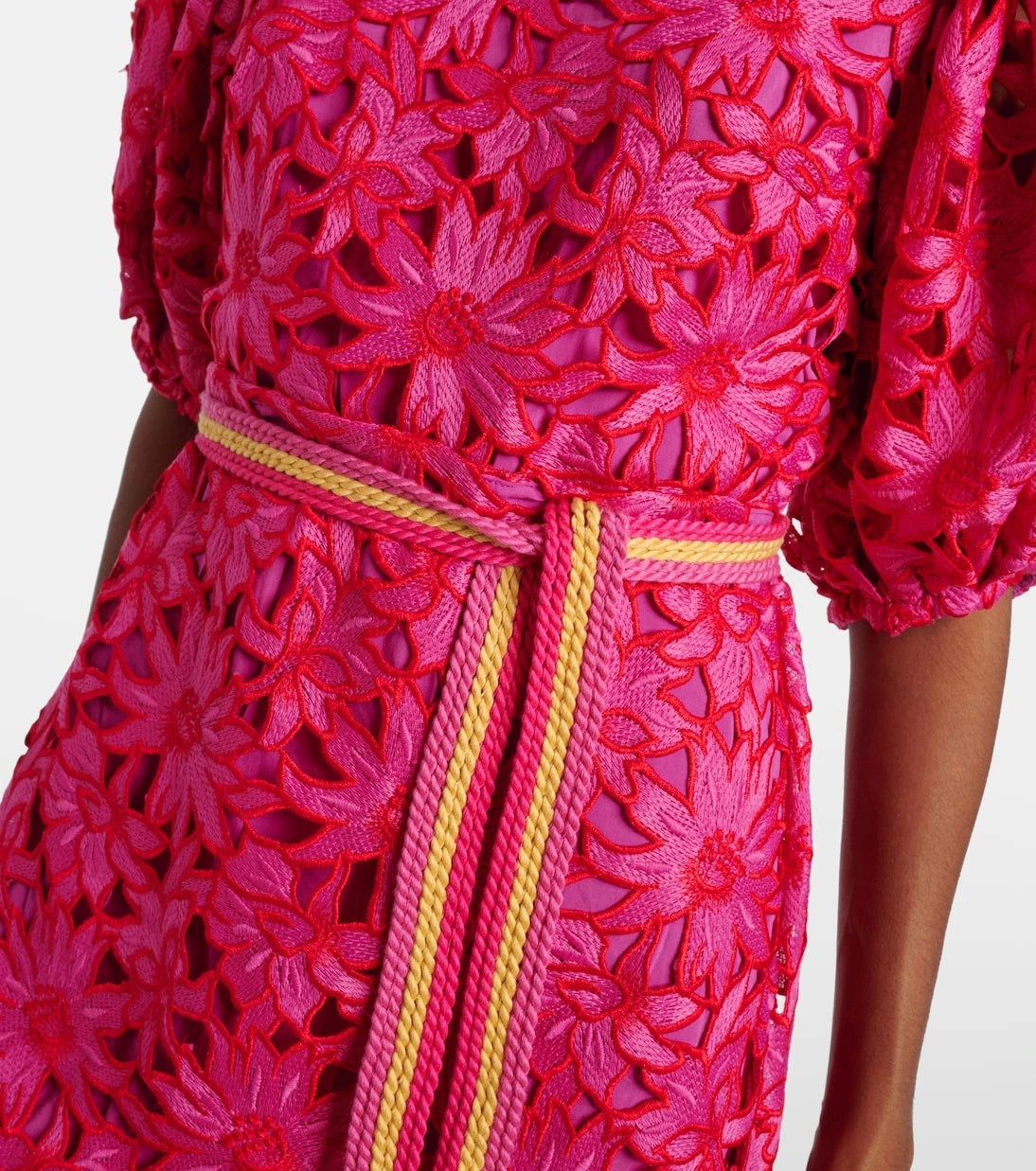 Farm Rio - Belted lace minidress