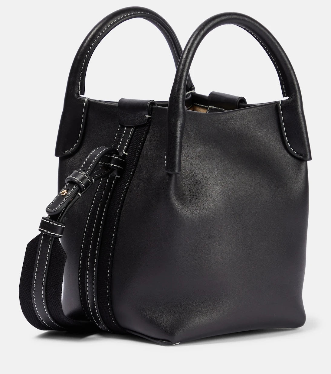 Loro Piana - Bale Small leather bucket bag