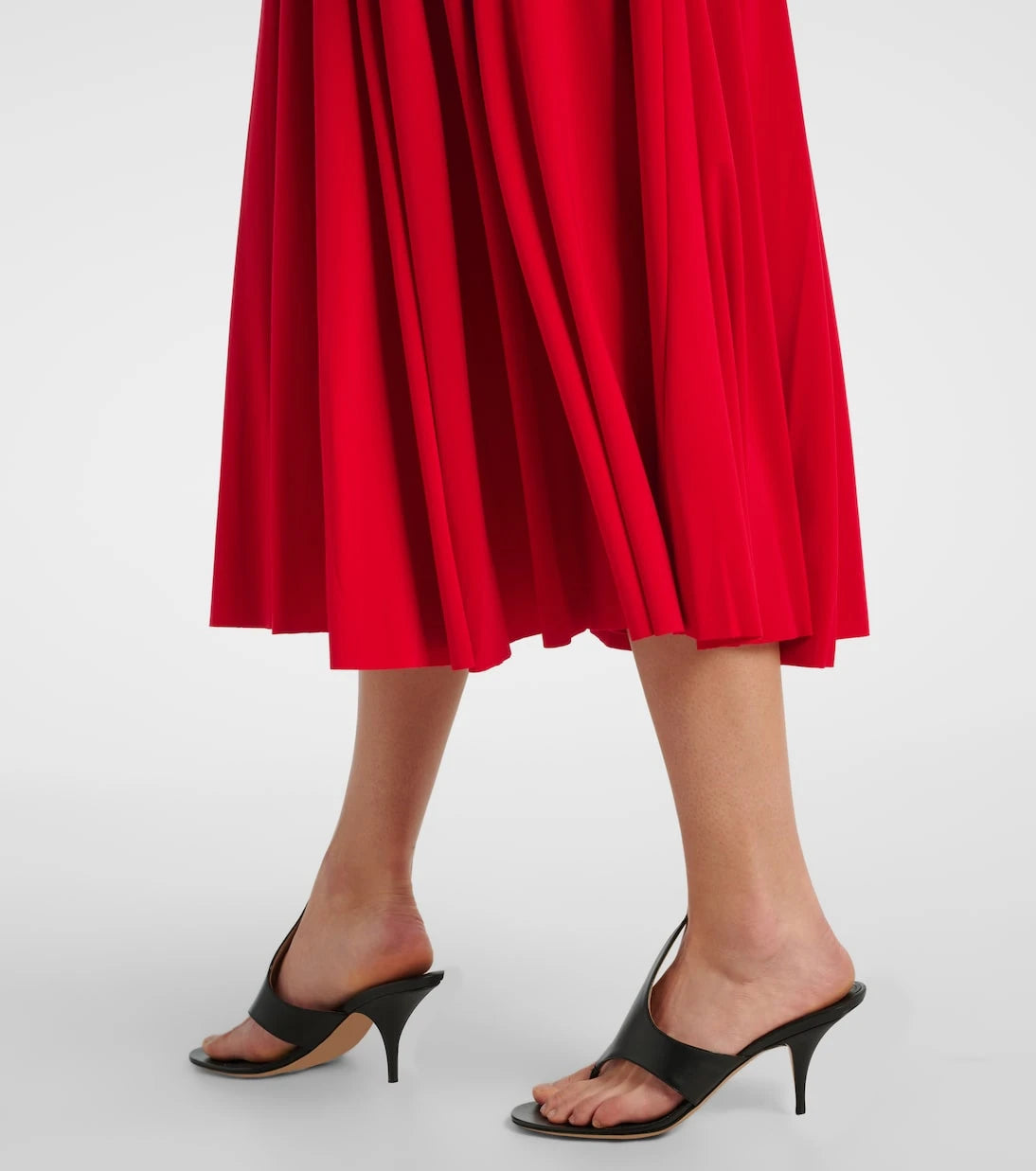 Norma Kamali - Pleated midi skirt