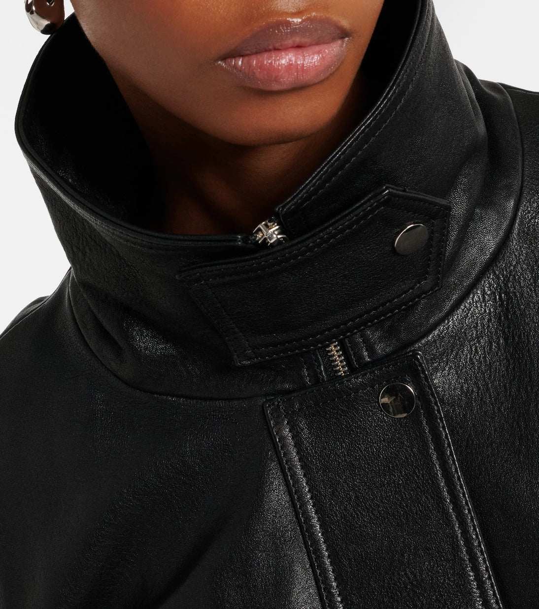Nour Hammour - Briar leather bomber jacket