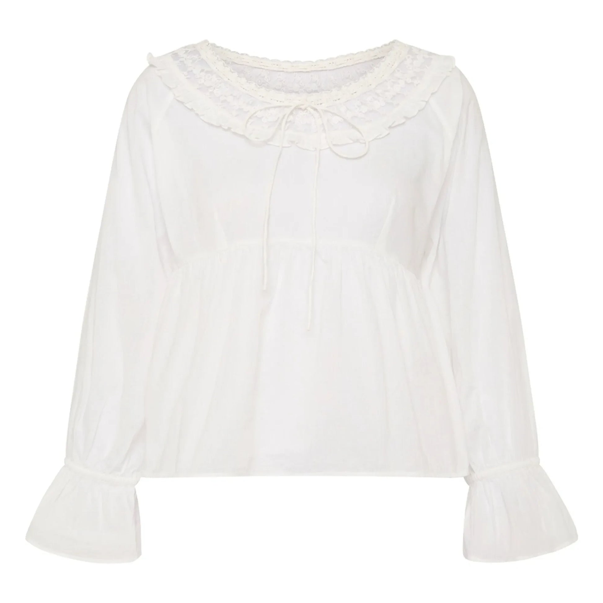 Posse - Danielle Cotton blouse | White