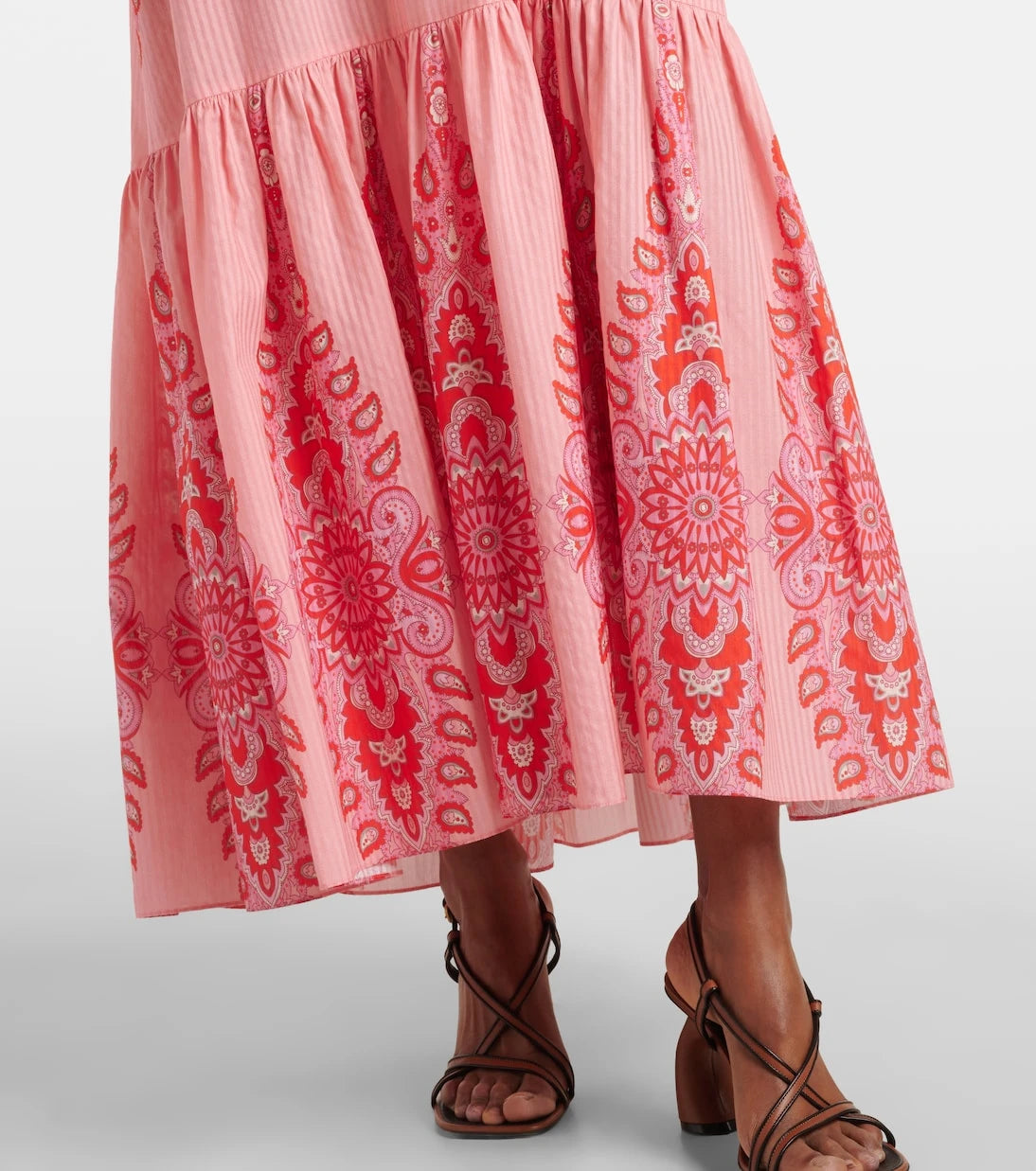 Etro - Printed cotton and silk maxi dress