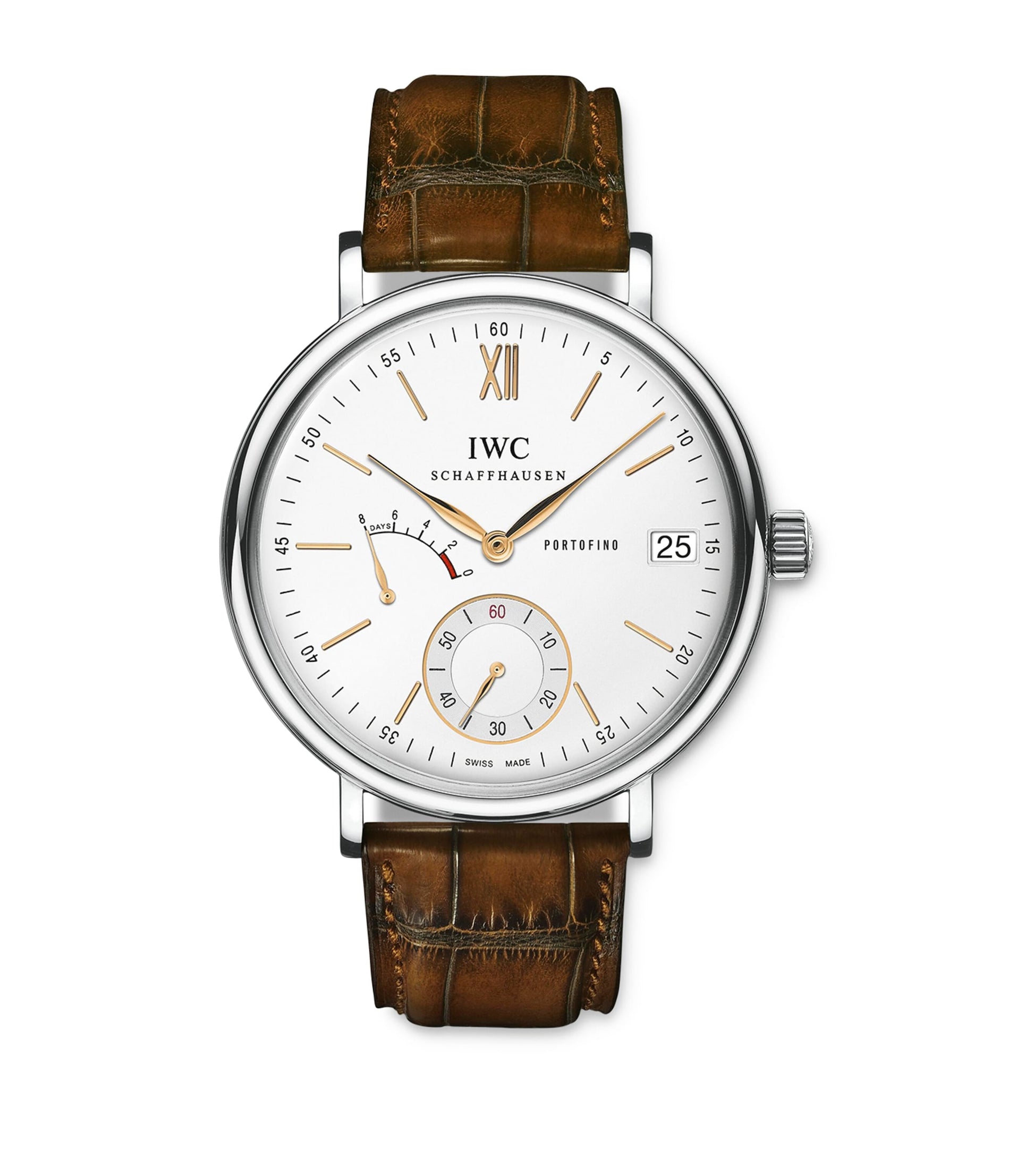 Stainless Steel Portofino Hand-Wound Watch 45mm