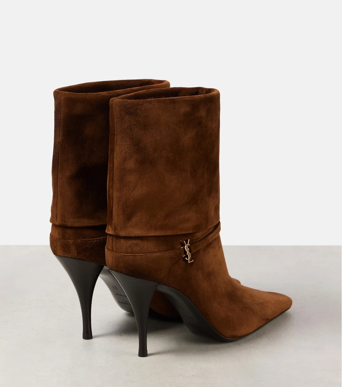 Saint Laurent - Niki 90 suede ankle boots