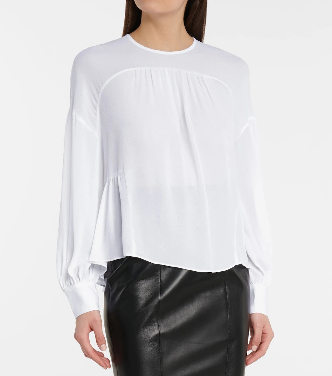 Vince - Silk-crêpe top