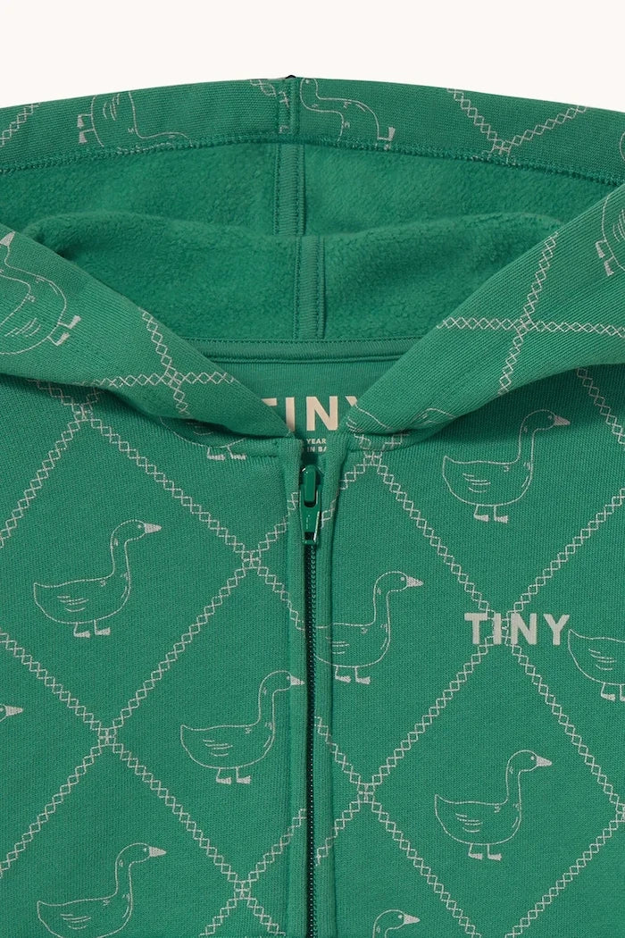 Çocuklar için pamuklu kapüşonlu ve fermuarlı GEESE HOODIE sweatshirt