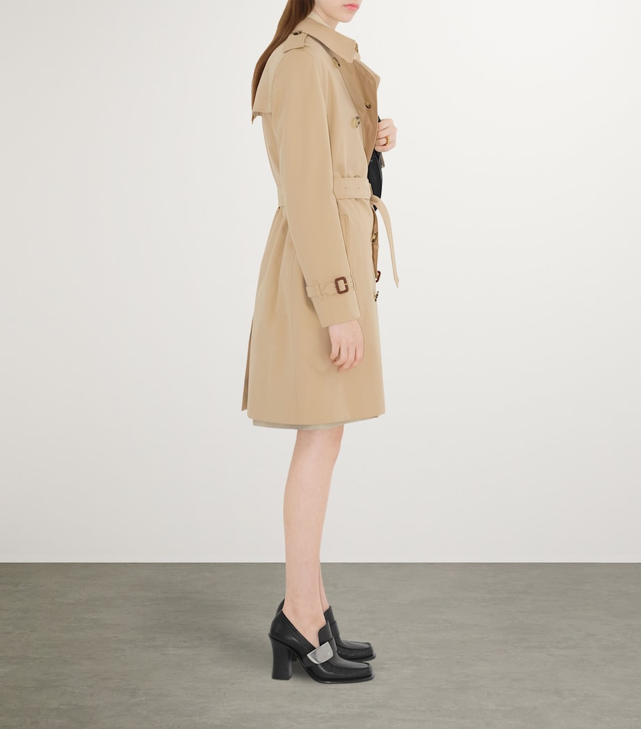 Gabardine Kensington Mid-Length Trench Coat