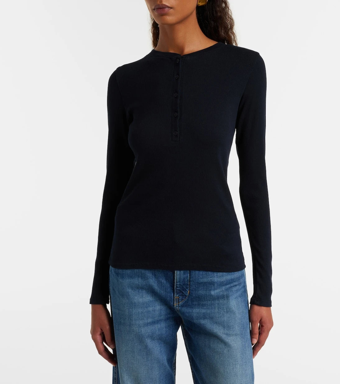 Nili Lotan - Jordan cotton Henley shirt