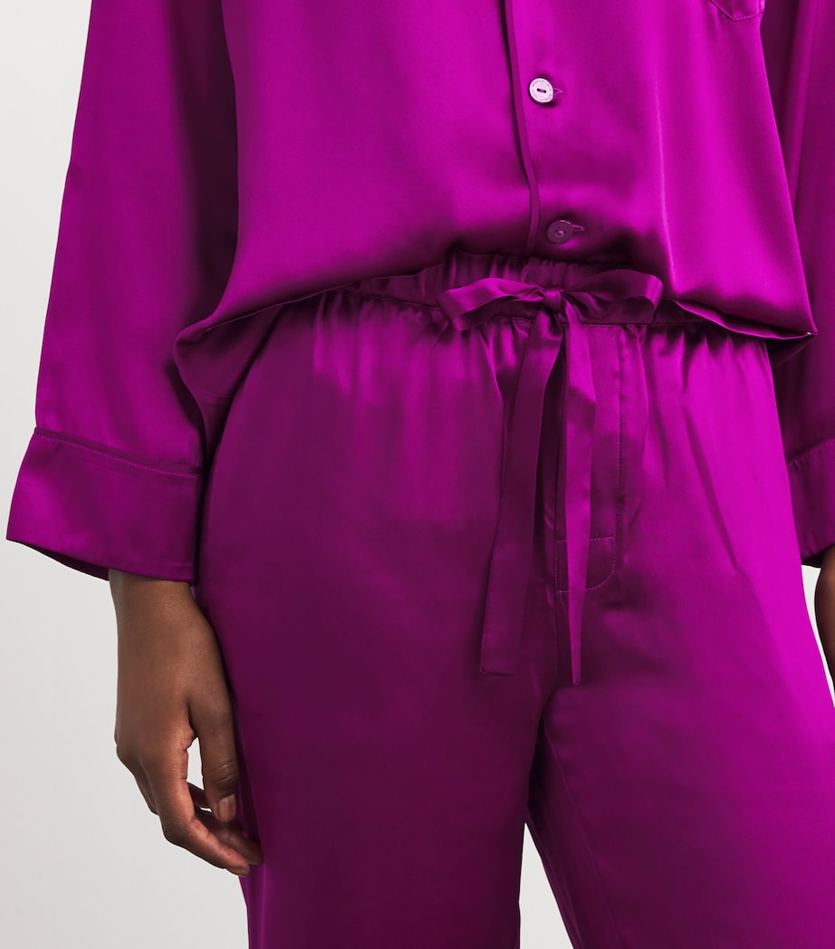 Silk Yves Pyjama Set PLUM