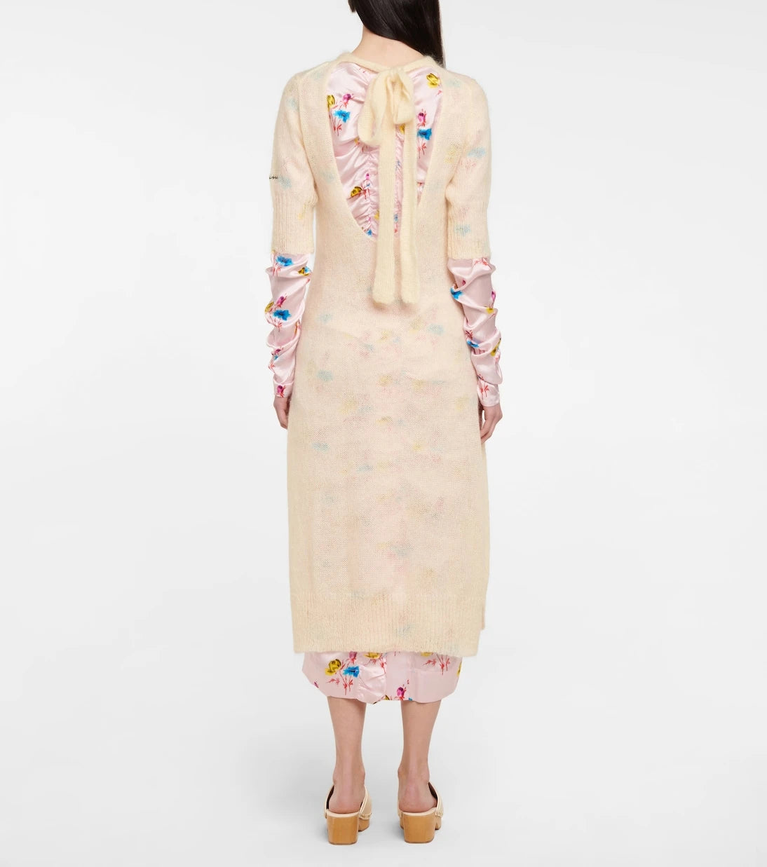 Ganni - Mohair and wool-blend midi dress