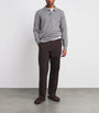 Norse Projects Grey Merino Lambswool Polo Sweater