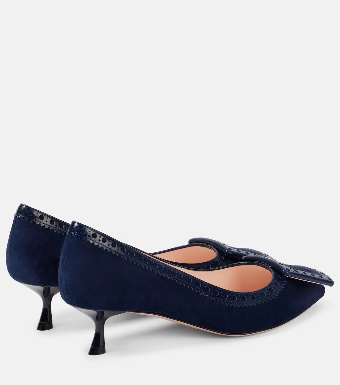 Roger Vivier - حذاء "فين إن ذا سيتي 45" من الشمواه بكعب عالٍ