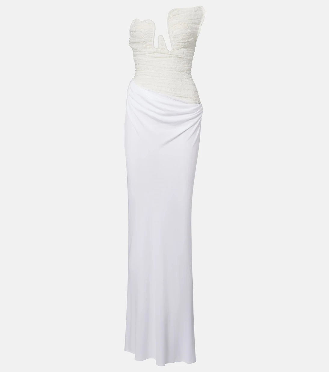 Christopher Esber - Salacia ruched lace and jersey gown