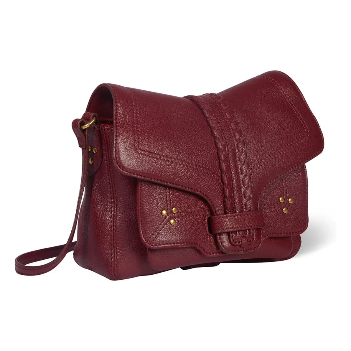 Jérôme Dreyfuss - Harry S Bag Chèvre Grainé | Dark red
