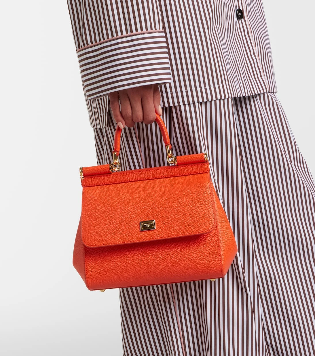 Dolce&Gabbana - Sicily Small leather top-handle bag