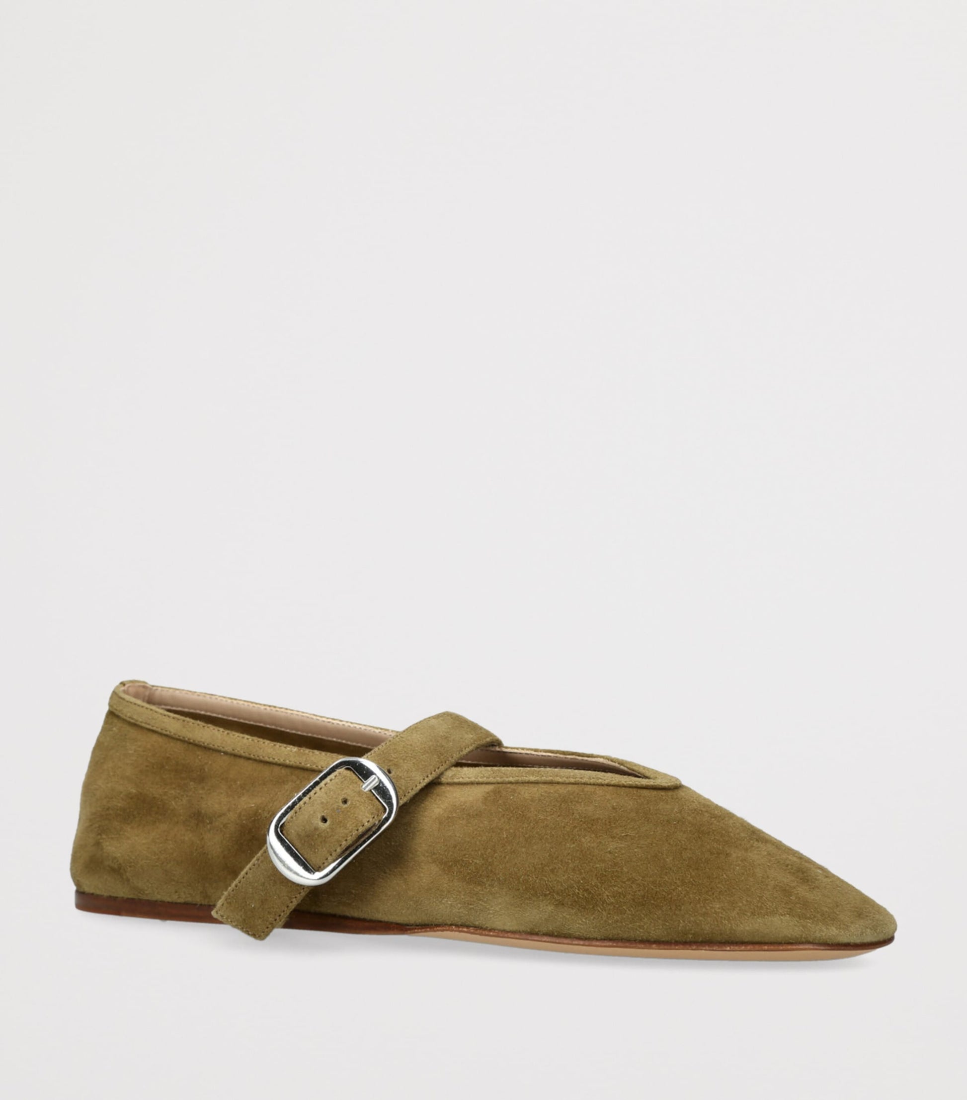 Le Monde Beryl Green Suede Stella Ballet Flats