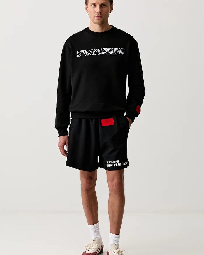 Sprayground къс панталон тип анцуг мъжки от памук